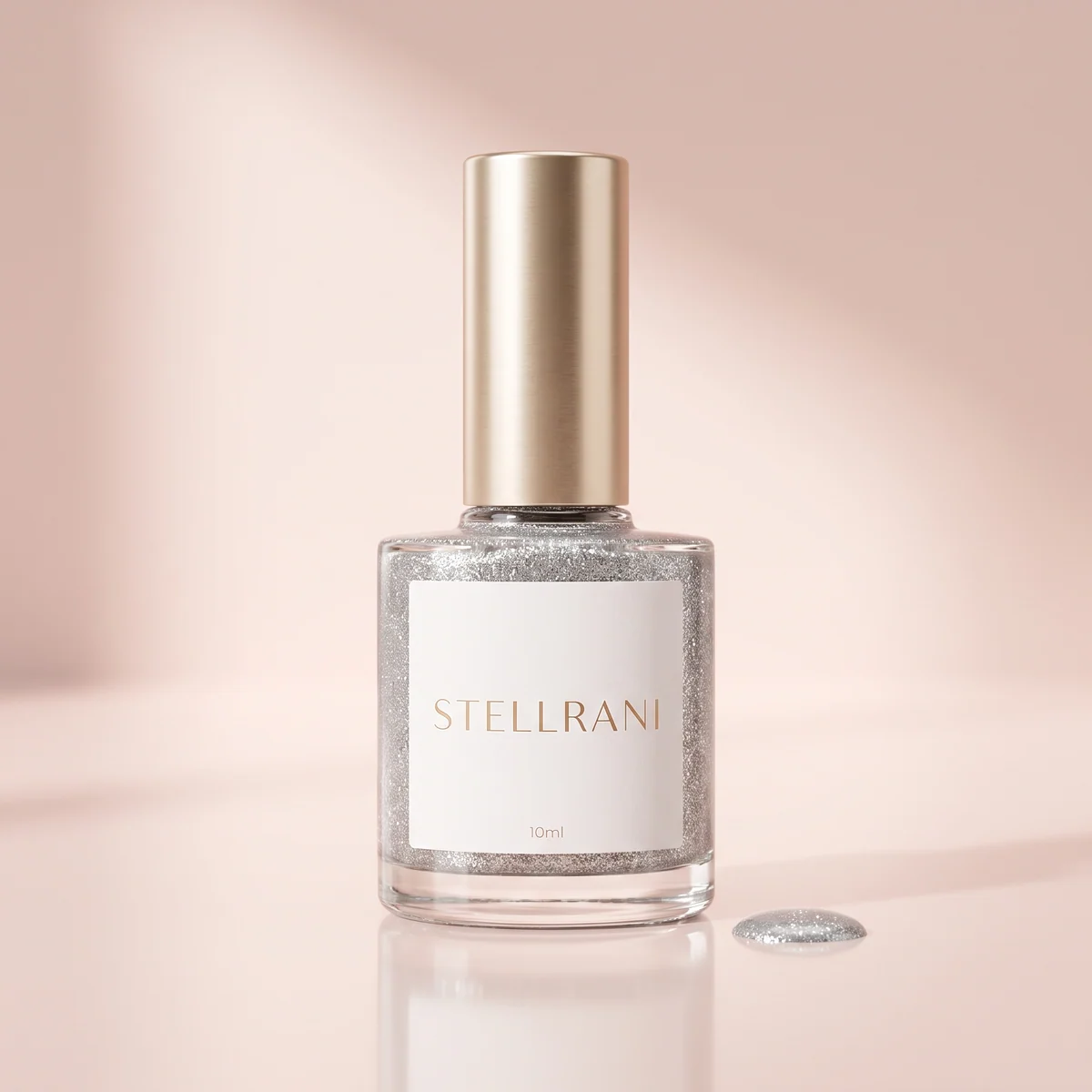 Silver Glitter Semi-Permanent Nail Polish